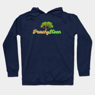 Retro 70s Slang | Peachy Keen | Groovy Vibes Hoodie